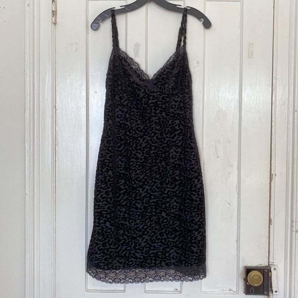 Vintage black slip dress